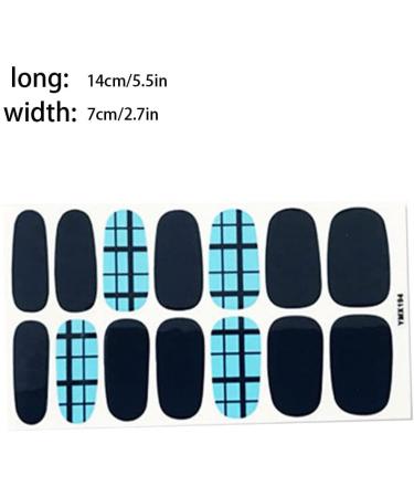 dijiusidy Nail Art Stickers Self-Adhesive Fingernail Decal with Strap Glue DIY Art Decor Full Cover Manicure Kits for Women Girls YMX194 - Buy Online on GoSupps.com