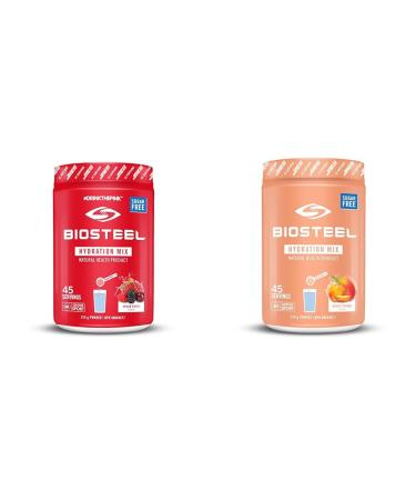 BioSteel Hydration Mix Great Tasting Hydration with Zero Sugar & Hydration Mix Great Tasting Hydration with Zero Sugar and No Artificial Flavours or Preservatives 315 g (Pack of 1) Hydration Mix+Hydration Mix Peach Mango