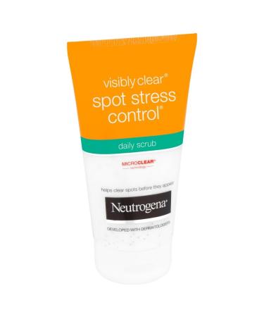 Neutrogena Visibly Clear Spot Stress Control Daily Scrub 150ml - Best Acne Treatment for Clear Skin | International Shipping Available - Buy Online on GoSupps.com
