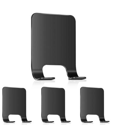 Razor bracket shower 4 pieces of black razor shower shower without drilling leryati stainless steel razor holder self -adhesive razor hanger shower suitable for door wall bathroom kitchen black 4