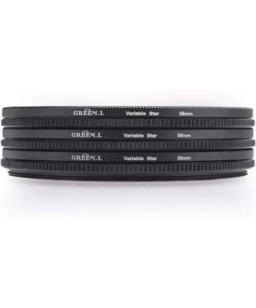 58mm Star Filter GREEN.L 2nd Gen Slim Variable Starburst Filter - 4/6/8 Points + Cleaning Cloth & 2 Slot Filter Pouch - Buy Online on GoSupps.com