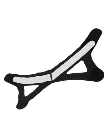 Double Chin Reducer V Face Slimming Belt | Prevent Mouth Breathing | Nylon Mixed Fiber for Men & Women - Black (L - Buy Online on GoSupps.com