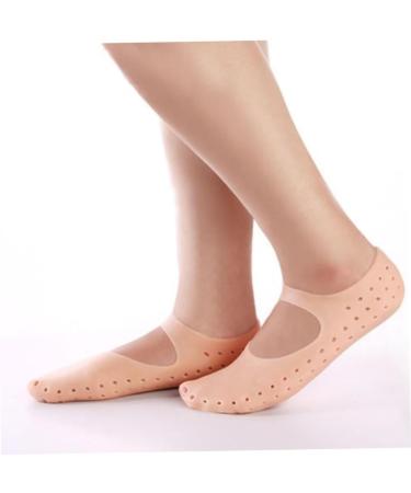 Beaupretty 6 Pairs Silicone Heel Protectors Plantar Inserts spa Gel Socks Heel Protectors for high Heel Shoes Silicone moisturizing Socks Non Slip Socks Sole of Foot Heel Cover - Buy Online on GoSupps.com