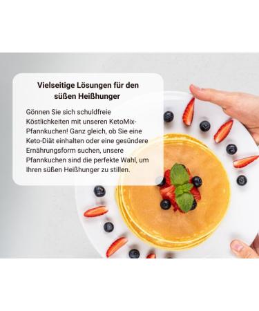 KetoMix Protein Pancakes - 10 Servings (250g) | Low Carb High Protein Keto Friendly - Buy Online on GoSupps.com