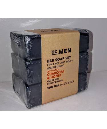 Organic Activated Charcoal & Honey Bar Soap Set for Face & Body Detox & Cleanse | 3 Bars (8oz each - Buy Online on GoSupps.com