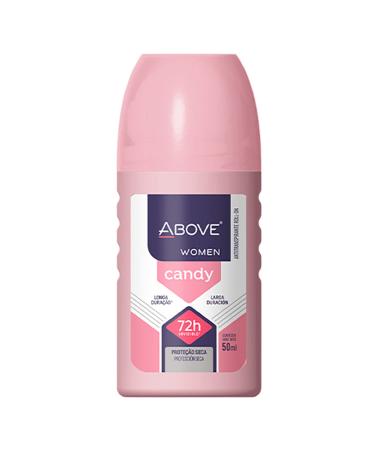 ABOVE Candy- 72 Hour Classic Antiperspirant Roll-On Deodorant for Women - Sensual Floral Fragrance - Protects Against Sweat and Body Odor - Lime and Apricot Notes - Alcohol Free - 1.7 oz Candy 1.7 Ounce