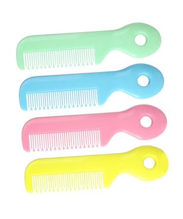 PLAFOPE Hair Brush Set 4pcs Baby Comb Abs Baby Scalloped Care Baby Doll Set