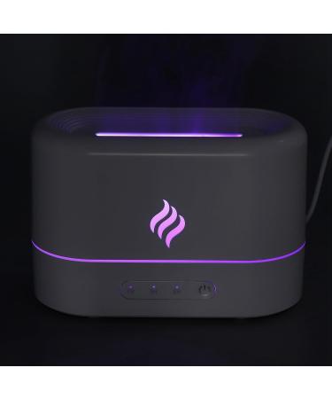 Flame Essential Oil Diffuser - Noiseless 7 Colors 3 Timer Settings 250ml Humidifier for Yoga & Relaxation - International Shipping Available - Buy Online on GoSupps.com