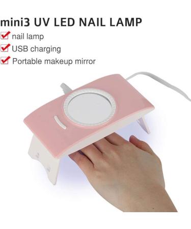 UV Nail Lamp 16W L-E-D USB Dual Light Source Foldable Nail Dryer with 60s Timing Function Professional UV Light for Gel Nails Polish Manicure(2#) - Buy Online on GoSupps.com