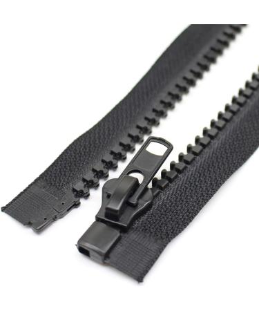 YaHoGa 24 Inch Separating Jacket Zippers - 2PCS Black Tape Heavy Duty Zippers - Buy Online on GoSupps.com