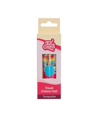Funcakes Turquoise Food Color Gel Highly Concentrated Gel for Dough Cream Fondant & Marzipan | Easy Dosage | Halal | 30g - Buy Online on GoSupps.com