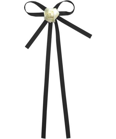 amangul Bow Hair Clips with Long Tail wknot Barrettes Black Hair Clips Korean Style Hair ws Ponytail Clips for Women Girl - Buy Online on GoSupps.com