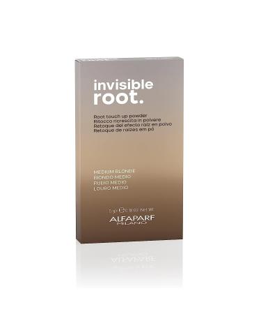 Alfaparf Milano Invisible Root Touch Up Powder - Medium Blonde - Temporary Hair Color Powder - Quick Dry Root Concealer for On-the-Go Touchups - Color Regrowth Cover Up - Vegan (0.18 oz / 5g)