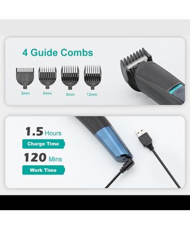 Buy Professional Hair Clippers for Men | All-in-One Rechargeable Grooming Kit - Beard Trimmer Electric Shaver Body Trimmer Nose & Ear Trimmer - Buy Online on GoSupps.com