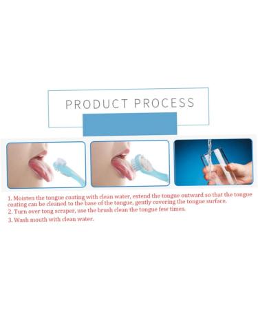 Premium Tongue Cleaner Brush - Silicone Tongue Scraper & Toothbrush for Effective Oral Care - Blue - Buy Online on GoSupps.com