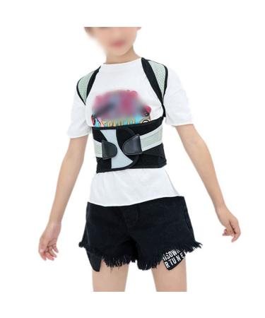 Lumbar Posture Corrector for Back Brace Adjustable Belt Shoulder Protection Posture Corset Adult Children (Color : Black with Grey Size : XXL code) (Black with Grey M code) Handmade Full moon lofty - Buy Online on GoSupps.com