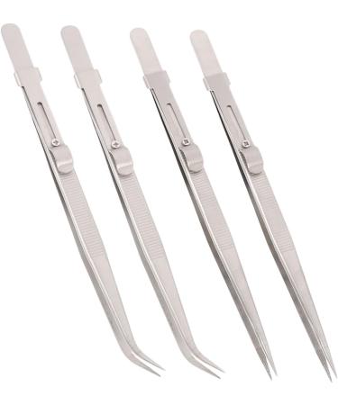 Precision Tool 16-Piece Stainless Steel Tweezers Set | Rubis Precision Tweezers for Coins & Handicrafts | Durable & High-Quality Metal Pincers - 16.5x1cm - Buy Online on GoSupps.com