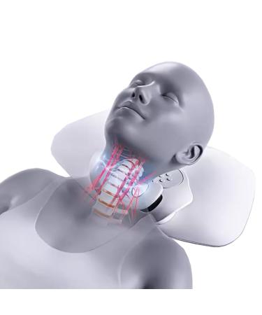 CCNGDS cervical traction instrument device to relieve neck pain with remote control 12 intensity levels adjustable 3 levels of hot compress to relieve pain