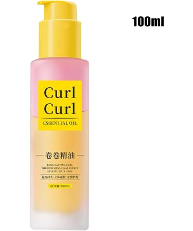 Hair Oil for Curly Hair - 100ml Thermal Protection Conditioner Non Greasy Hair Oil for Curls | For Women And Men Girls And Mothers With Definition Of Curls - Buy Online on GoSupps.com