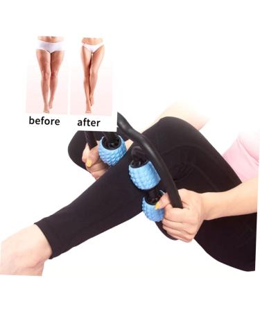Inoomp Hand Massager - Anti-Stress Trigger Point Roller for Deep Tissue Relief | Fitness & Muscle Relaxation - Sky Blue & Black - Buy Online on GoSupps.com