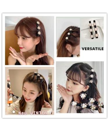 4PCS Crystal Stone Braided Hair Clips - Sparkling Duckbill Clip for Women/Girls with 3 Small Clips | Four-Leaf Clover Hairpin | B-Mixed - Buy Online on GoSupps.com