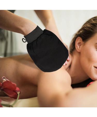 4 PCS Exfoliating Gloves Exfoliation Scrubbing Mitt Black Deep Body Exfoliating Glove Dead Skin Remover Shower Body Scrub Gloves for Women and Men Ingrown - Buy Online on GoSupps.com