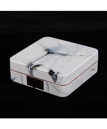 Test Portable Marble Surface Mirror - Square Soaking Contact Lens Container in Rose Gold | Esteem Pupilentes - Buy Online on GoSupps.com