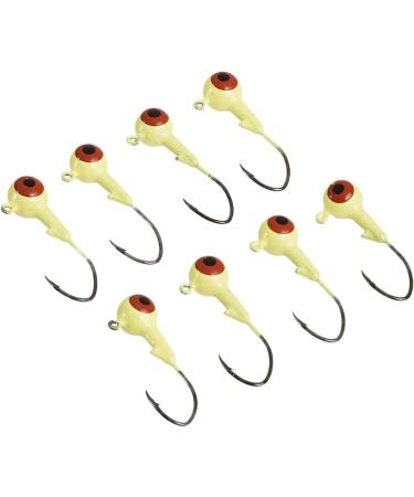 Strike King Mr. Crappie Jig Head 1 Oz - Chartreuse 1/32 oz (2 Pack) | Lazer Sharp Eagle Claw Hook | Freshwater Fishing Lures - Buy Online on GoSupps.com