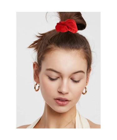 AOPRIE 20Pcs Elegant Hair Scrunchies for Women - Red Stain Scrunchies Hair Bow Chiffon Ponytail Holder - Buy Online on GoSupps.com