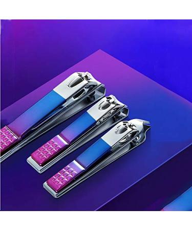 ZIZZON Manicure Pedicure Kit Nail Care Grooming Tool with Travel Case - Blue Purple - Buy Online on GoSupps.com
