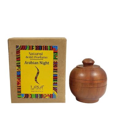 ANANYA FASHION & CRAFTS HUB Arabian Night Natural Solid Perfume Beeswax Long Lasting Body Fragrance Balm Solid State Eau De Perfum in Wooden Jar 6 gm