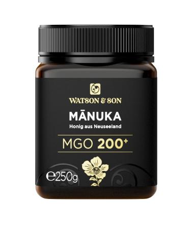 Watson & Son MGO 200+ Manuka Honey 250g | Certified Premium Quality from New Zealand