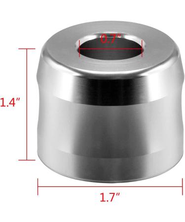 Linkidea 2 Pack Safety Razor Stand 0.7 Opening Dia Aluminum Alloy Men's Shaving Holder - Silver Finish - Buy Online on GoSupps.com