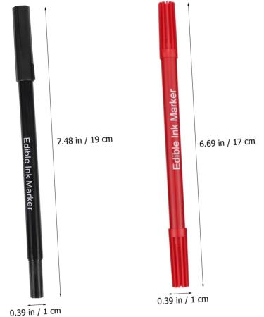 COLLBATH 6pcs Cake Boxes Biscuits Decor Portable Edible Markers Cake Coloring Edible Pens Food Pens Plastic - Buy Online on GoSupps.com