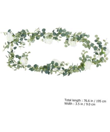 TOPBATHY 3pcs Peony Decorate Camera Insert Home Decoration Mirror Decor Wings Decoration Fake Rattan Camellia Money Leaf Household Decor White Rose Ornaments Wall Decor Eucalyptus Rose Vine As Shownx3pcs 195*9*6cmx3pcs - Buy Online on GoSupps.com