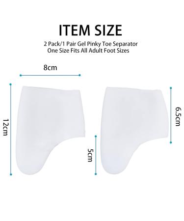 Niceneeded 2PC Silicon Gel Sock Pads Breathable Toe Protection for Ballet Dance Shoes Comfort Pillows for Large Toes - Buy Online on GoSupps.com
