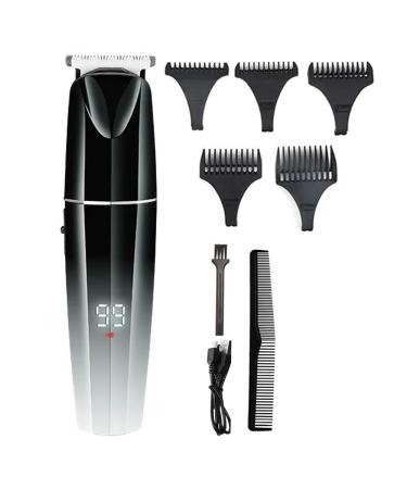 Hair Clippers Hairdresser Head Oil Sculpture Push Scissors Lcd Display Digital USB Professional Electric Push Scissors