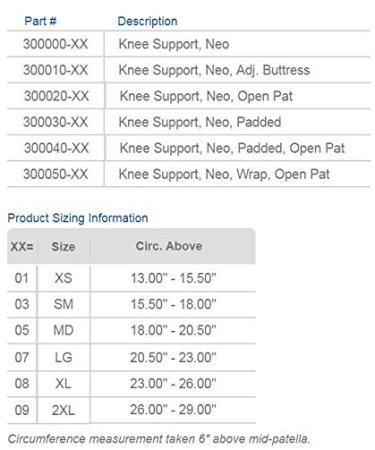 Buy United Ortho 300020-05 Neoprene Knee Support Open Patella - Medium Black | International Shipping Available - Buy Online on GoSupps.com