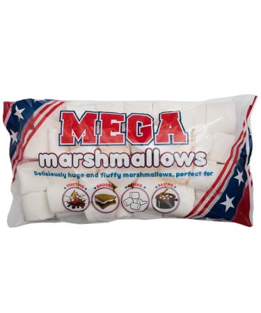 2 Packs of Tasty, Soft, Extra Large Fat Free Marshmallows Ideal for Roasting, Snacking etc. Made to a Delicious American Recipe (Approx. 1kg)