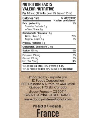 d'aucy Lentils Prepared Source of Fibre No Preservatives Premium Legumes 398ml - Buy Online on GoSupps.com