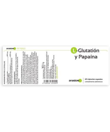 Anastore L-Glutathione & Papaya 400mg - 60 Capsules | Premium Antioxidant Supplement | International Shipping - Buy Online on GoSupps.com