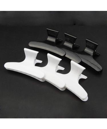 XINGYHENG 24Pcs Large Butterfly Hair Clamps - Black and White Plastic Clips for Hairdressing and Hair Positioning - Buy Online on GoSupps.com