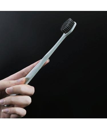 SUICRA Charcoal Bristle Toothbrush - Thin Cone Tip Adult Teeth Cleaning Brush for Optimal Oral Care - Buy Online on GoSupps.com