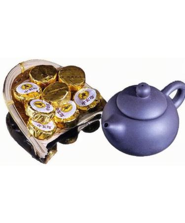 HELLOYOUNG 500g G teau au th Pu'er chinois au parfum de riz gluant Fabriqu de mani re traditionnelle il allie la saveur unique au d licat parfum du riz gluant - Buy Online on GoSupps.com