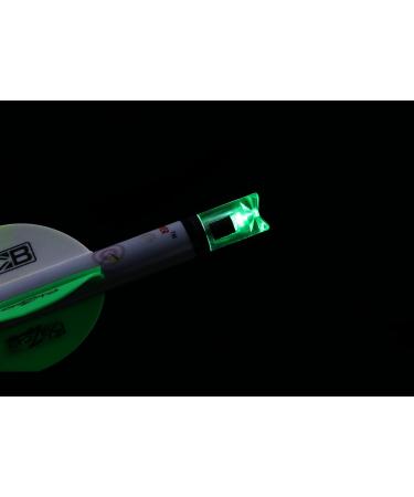 DEEPOWER Lighted Crossbow Bolts Nocks 6-Pack - Green, .300 /7.62mm ID, ON/Off Switch - Archery Hunting - Buy Online on GoSupps.com