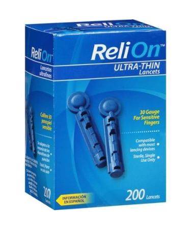 ReliOn 30G Ultra Thin Lancets 200-ct by Reli On