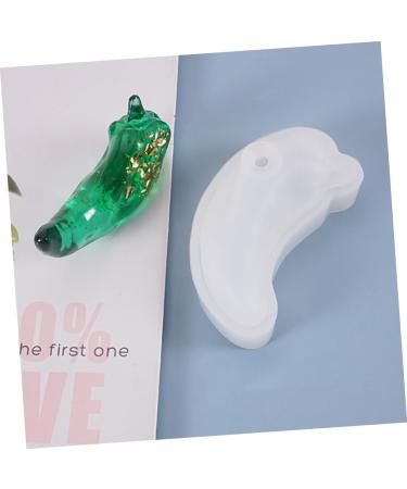 STOBOK 2 Pcs Green Pepper Mold Toilet Diy Resin Casting Chili 3d Crystal Tray White Whitex2pcs 8.5X3.8X1.7CMx2pcs - Buy Online on GoSupps.com