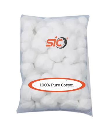 SIC 200 Pack Cotton Balls | 100% Pure Cotton Wool Balls for Babies and Adults | Super Absorbent Cotton Balls Baby Newborn | Soft Cotton Wool Balls for Crafts Makeup & Nail Polish Remover