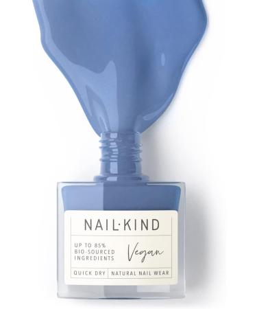 NAILKIND Sofie In Paris Indigo Blue Nail Polish 8ml - Vegan & Peta Certified - Cruelty Free High-Shine Varnish - Quick Drying, Long Lasting & Chip Resistant - Buy Online on GoSupps.com