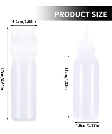 Dacitiery 4 Piece Hair Dye Brush & Applicator Bottle Set with Graduated Scale - Hair Coloring and Root Touch-Up Tools - Buy Online on GoSupps.com